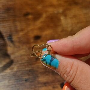 Gold Heart and Star Ring